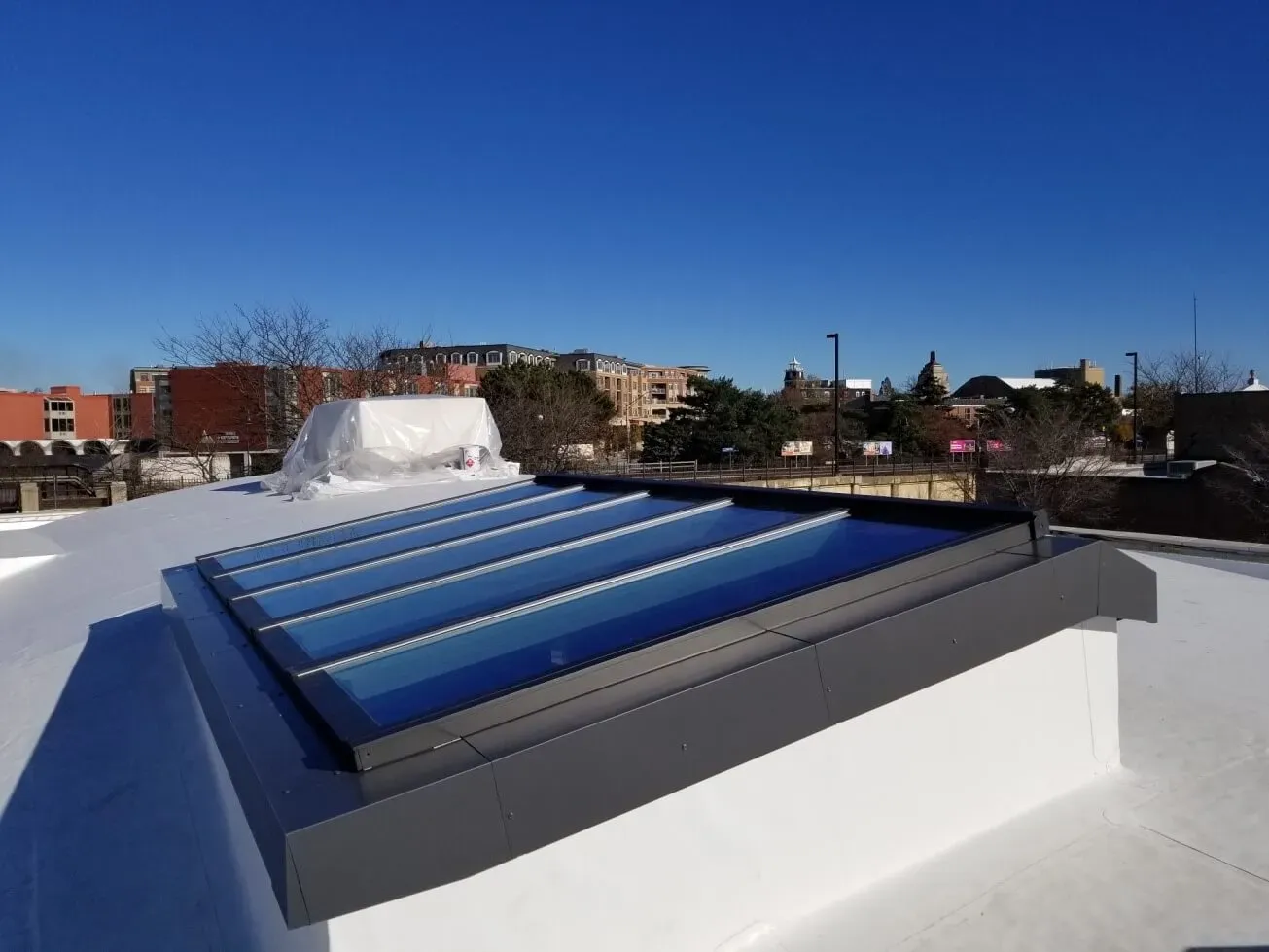 Commercial skylight installation in Park Ridge, IL