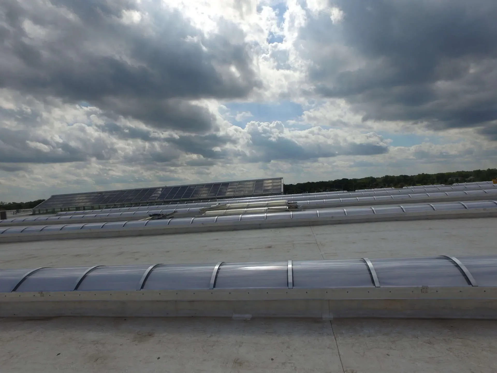 Skylight installation by NSS Exteriors in college of dupage