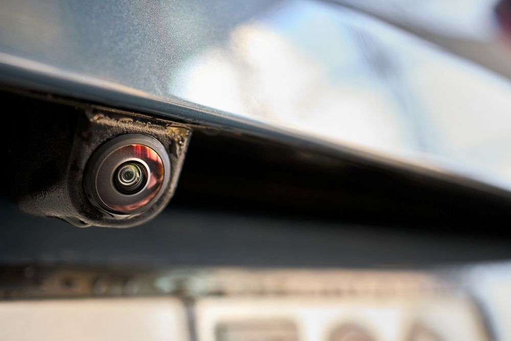 A Close Up of a Rear View Camera on the Back of a Car — Mick Dunn Motor Repairs in Mackay, QLD