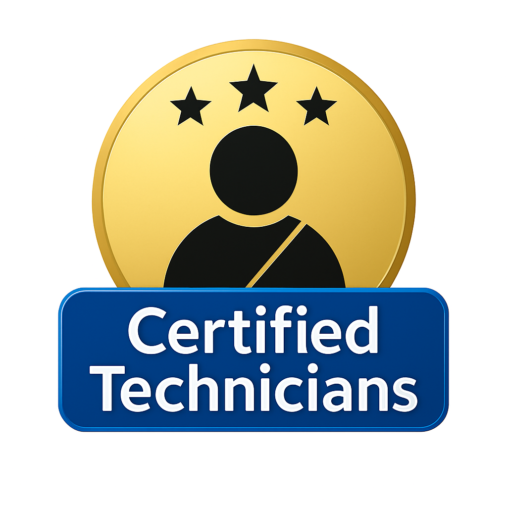 A gold circle icon featuring a person silhouette and three stars above