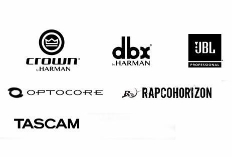 A bunch of logos for different companies on a white background.