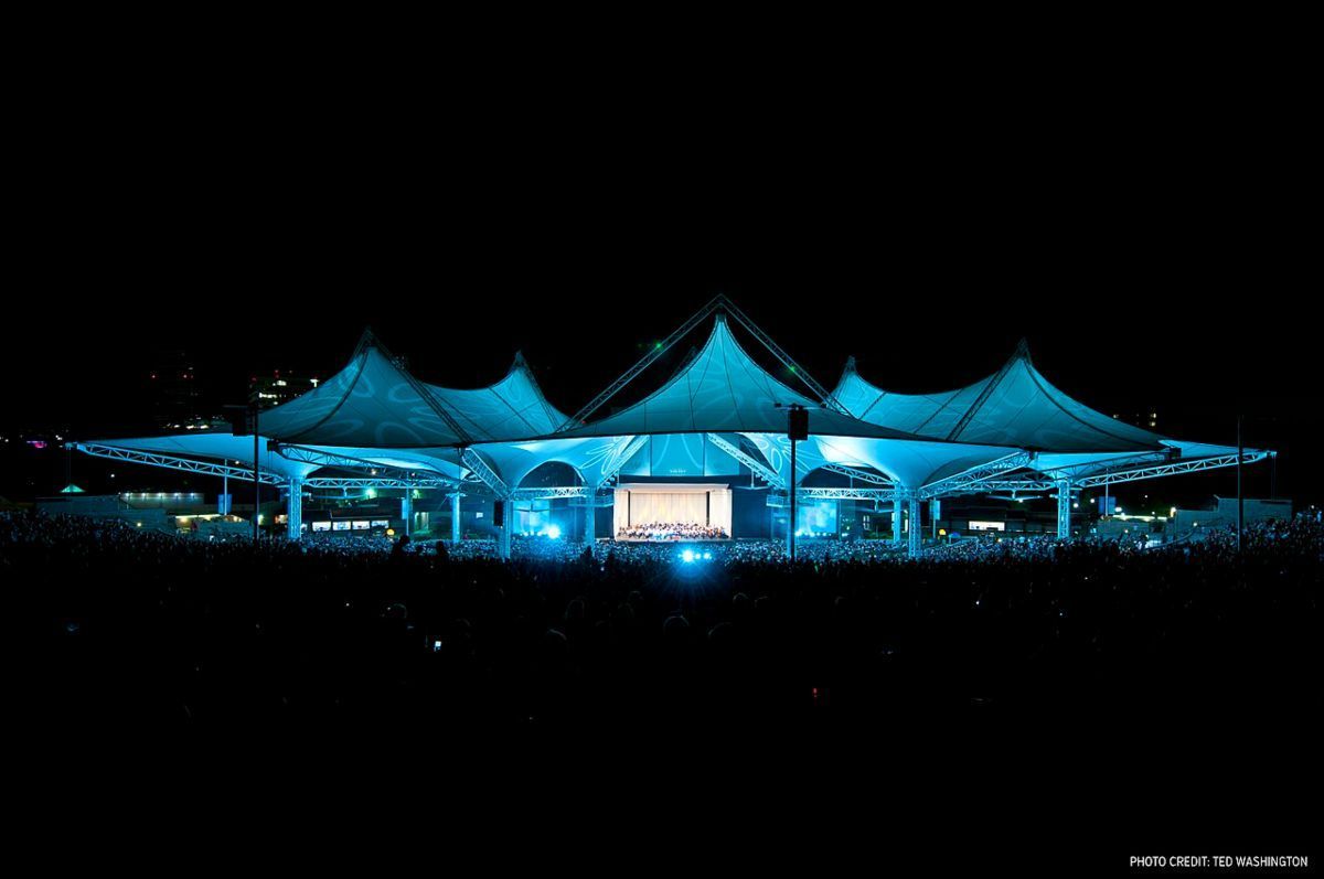 The Cynthia Woods Mitchell Pavilion during 2016 Star-Spangled Salute