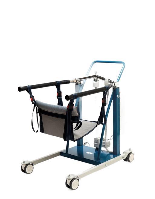 Struttura letto singola con perimetro in metallo nero, doghe in legno e quattro gambe cilindriche.