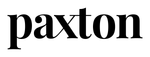 Black serif wordmark reading &ldquo;paxton&rdquo; on a white background