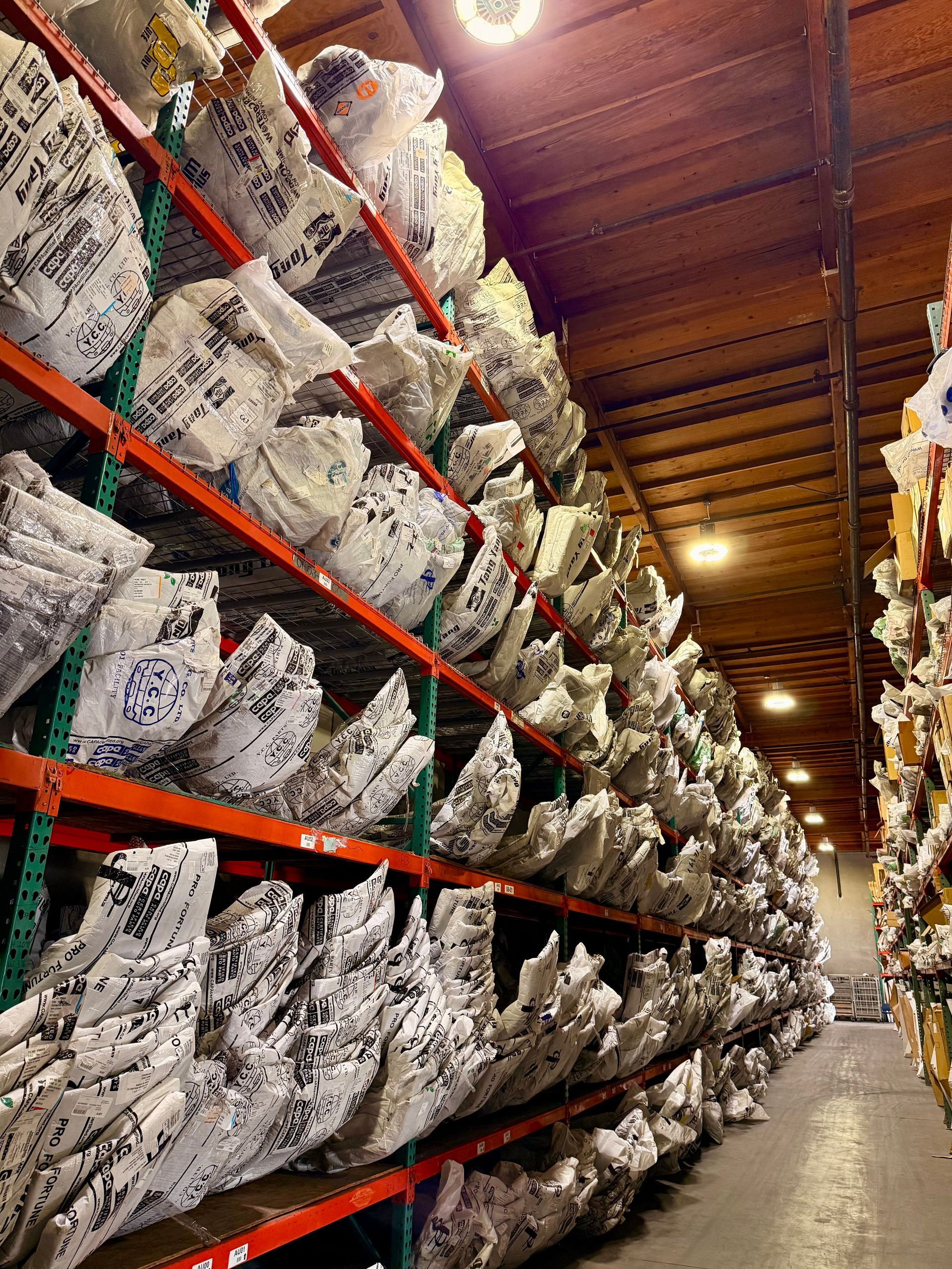 A warehouse filled with automotive parts.