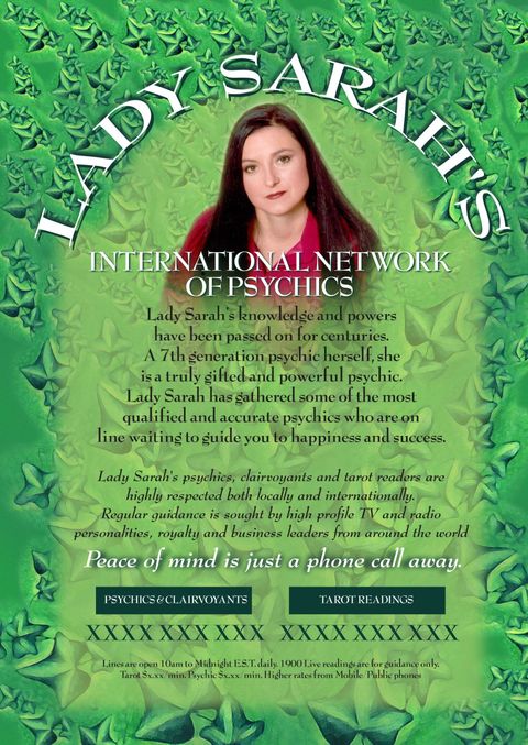 Lady Sarah's  International network of psychics