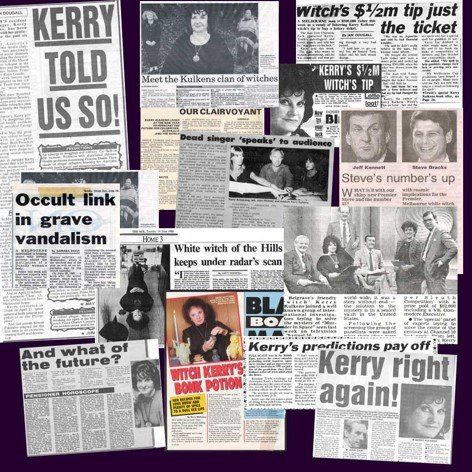 A collage of newspaper headlines including kerry told us so