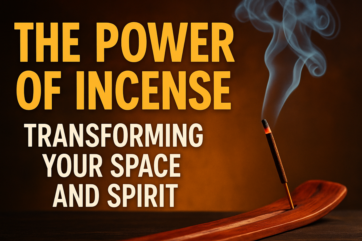 The power of incense: transforming your space and spirit, with smoke rising from a lit incense stick