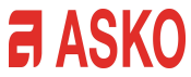 The word asko is written in red on a white background.