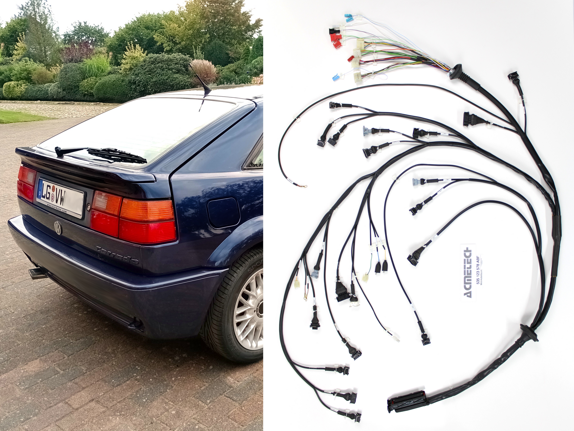 VW Corrado mit ACMETECH-Kabelbaum 535 123 578 ABF