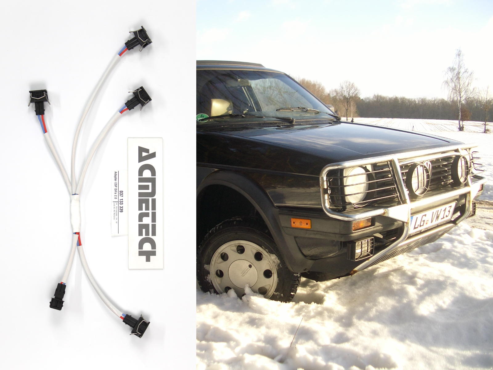 VW Golf 2 Country mit ACMETECH-Kabelbaum 037 133 339