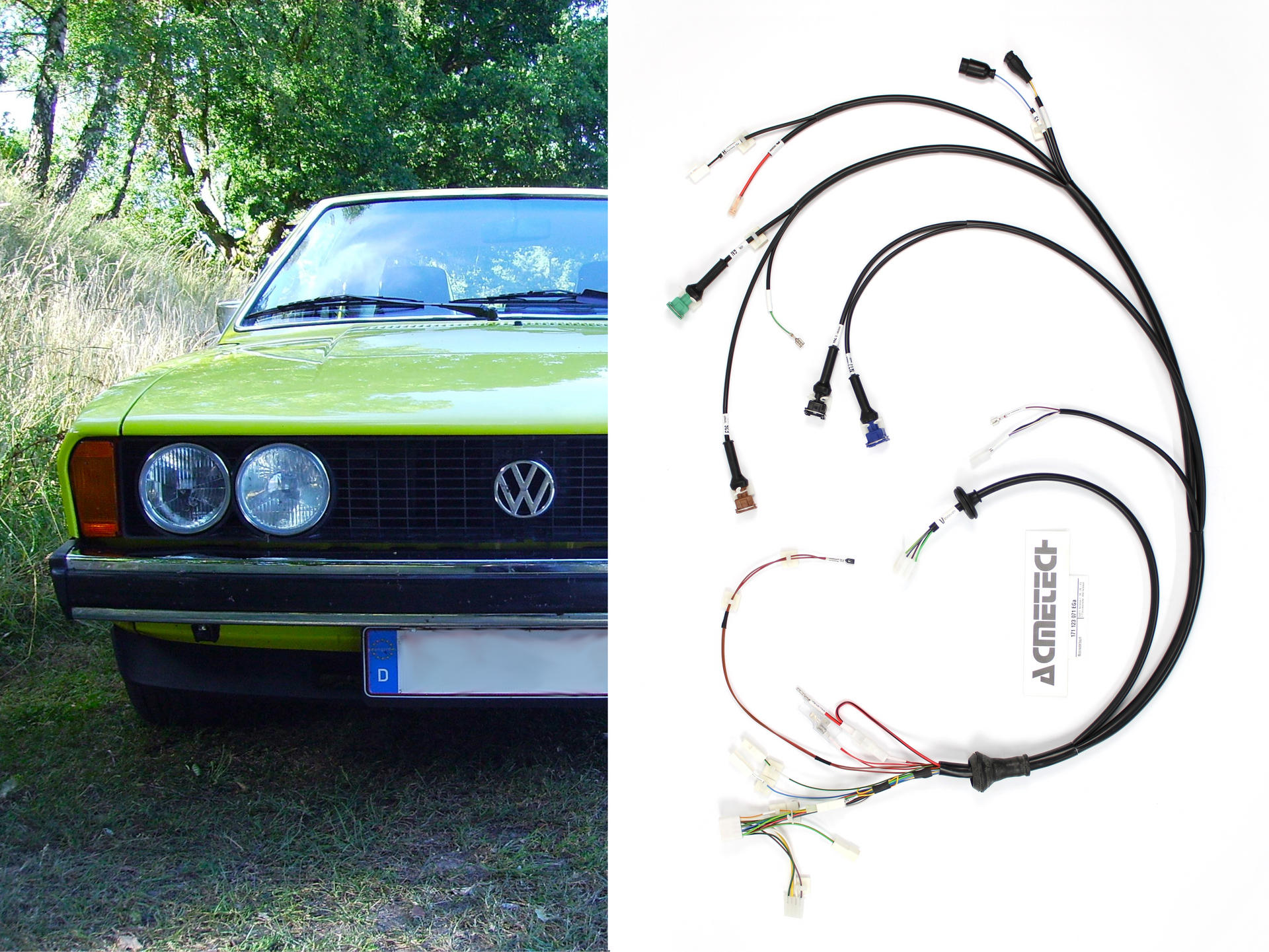 VW Scirocco 1 mit ACMETECH-Kabelbaum 171 123 071 EGa