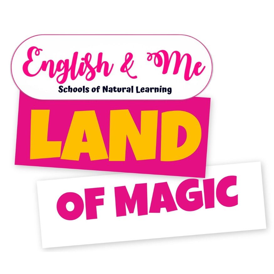 Logotipo de las escuelas English & Me con el texto 