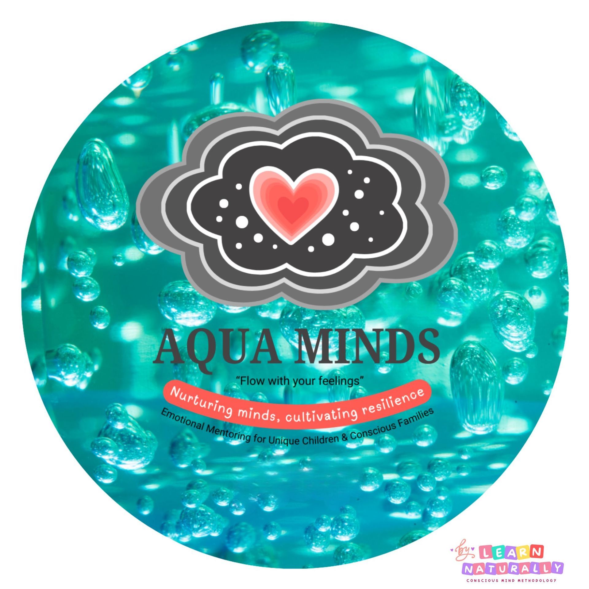 Logotipo circular con texto 