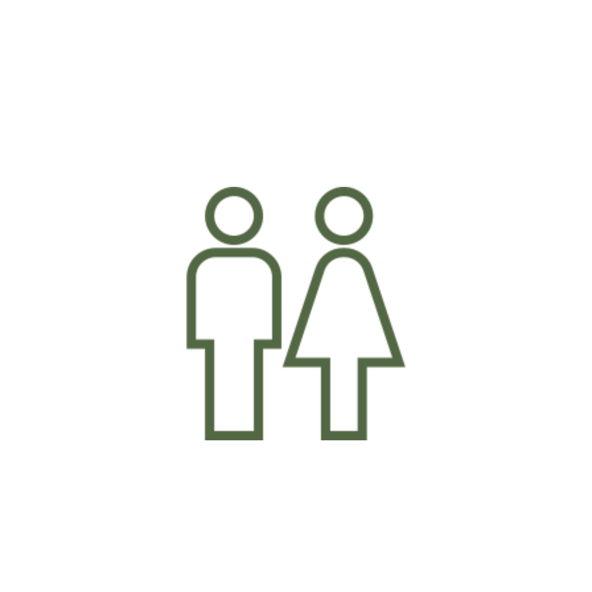 Icon of two figures, a man and a woman, standing together.