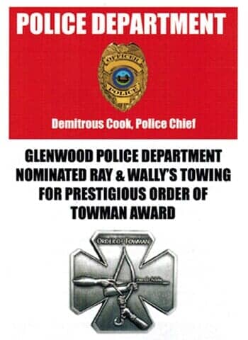 Towman award - Towing in Lynwood, IL
