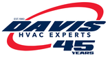 A davis hvac experts logo with a red circle around it