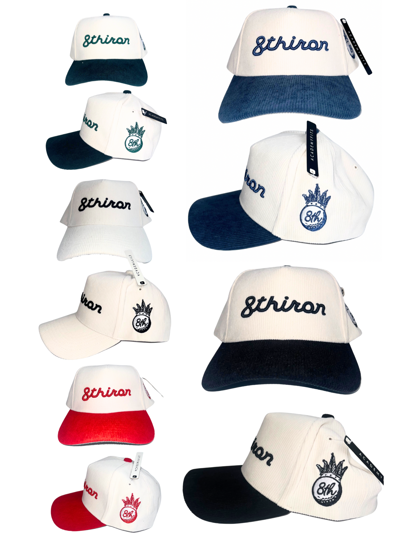 8thiron 2-tone Corduroy Snapback