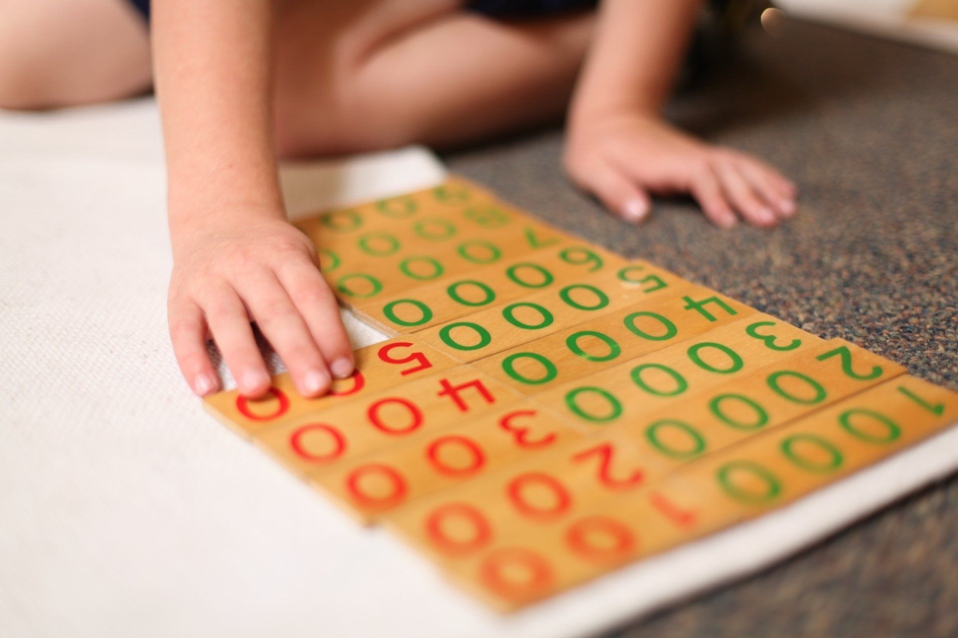 Montessori decimal work