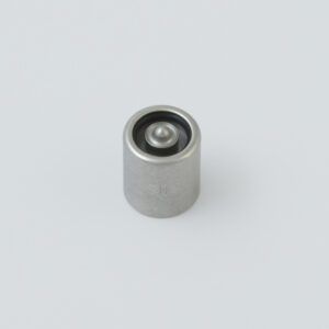 Black tool with a serrated end and a small metal clip next to it.