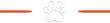 Red horizontal lines with a paw print in the center.