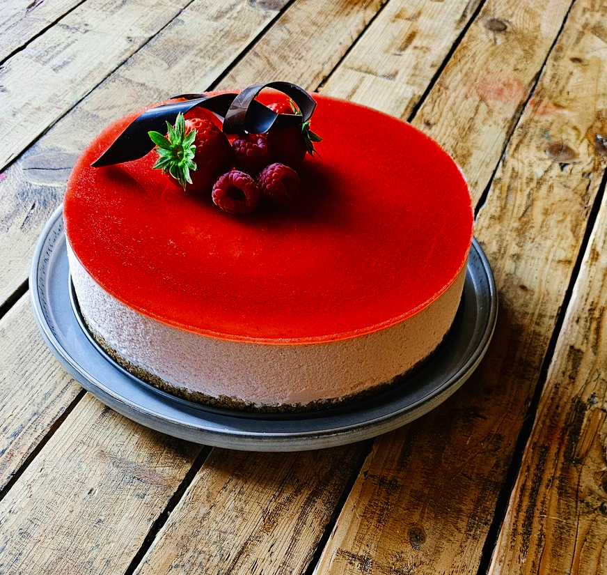 Frambozen Kwarktaart