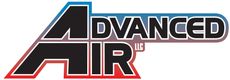 A logo for Advanced Air LLC on a white background