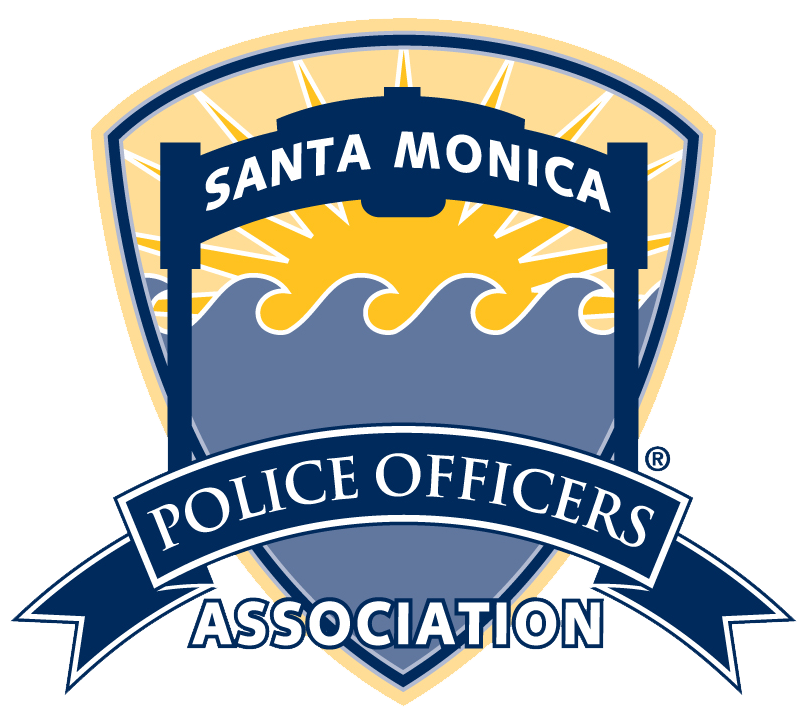 The logo for the santa monica police officers association