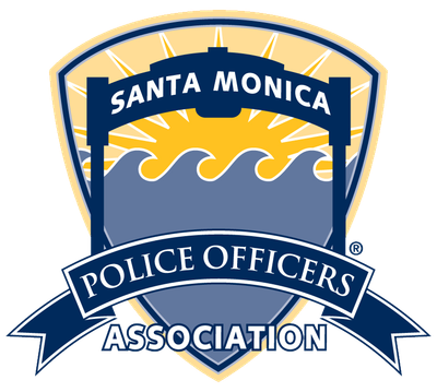 The logo for the santa monica police officers association