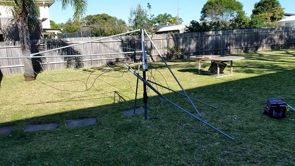 A Picnic Table is Sitting in the Grass in a Backyard — South Coast Clothes Lines in Gerringong, NSW