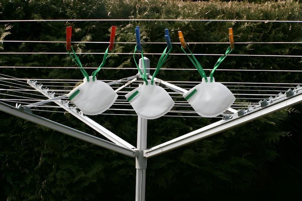 Three Masks Are Hanging on a Clothes Line— South Coast Clothes Lines in Dapto, NSW