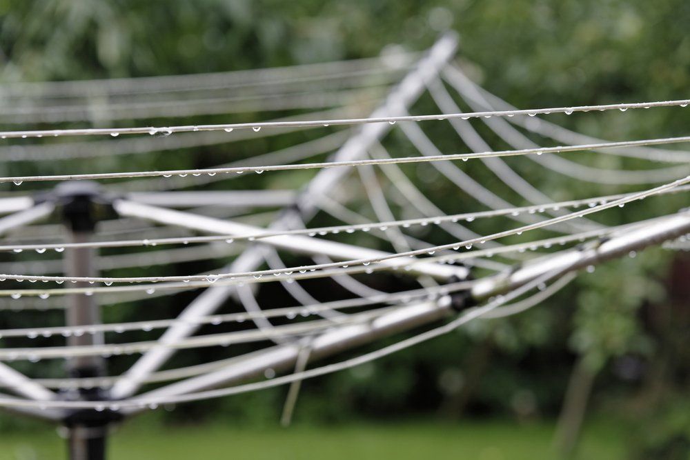A Close Up of a Clothes Line With Water Drops on It — South Coast Clothes Lines in Gerringong, NSW