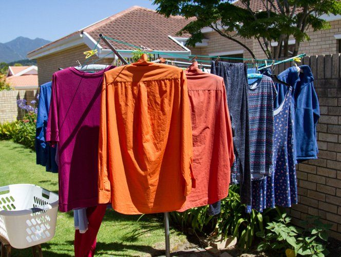 A Bunch of Clothes Are Hanging on a Clothes Line Outside — South Coast Clothes Lines in Southern Highlands, NSW