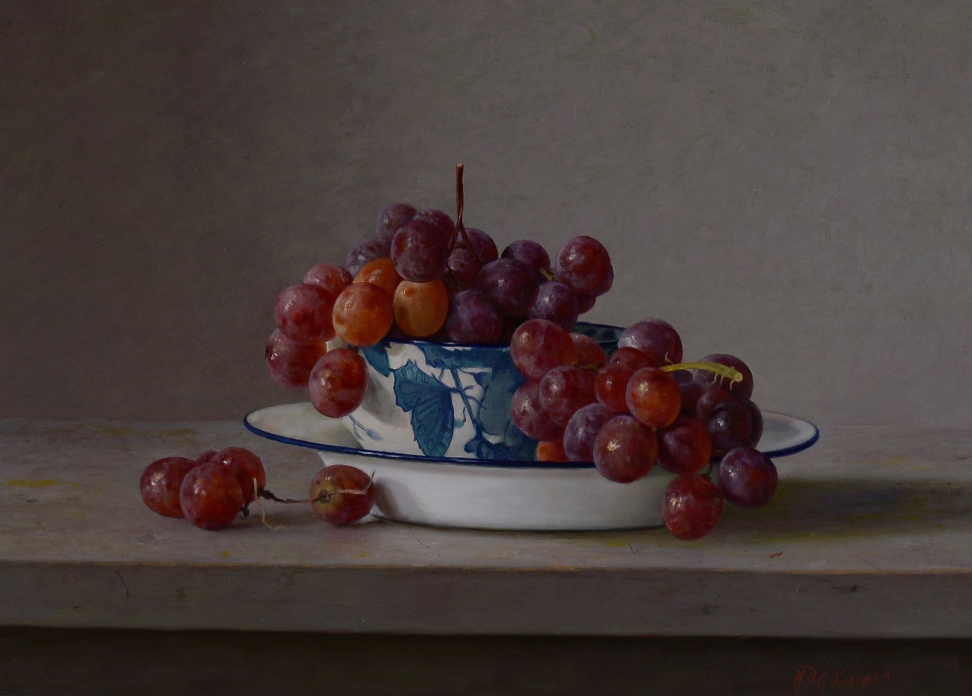 Berry Kuiper - Parkieten voederblik met appels