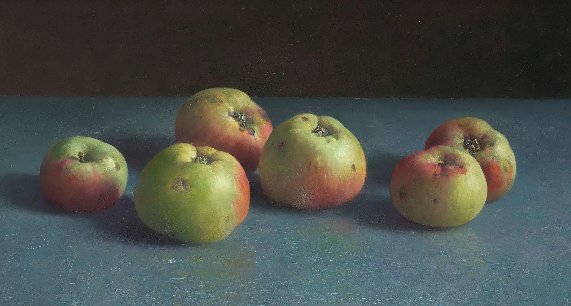 Helmantel Schilderij uit 1999 Stilleven met Sedelingen