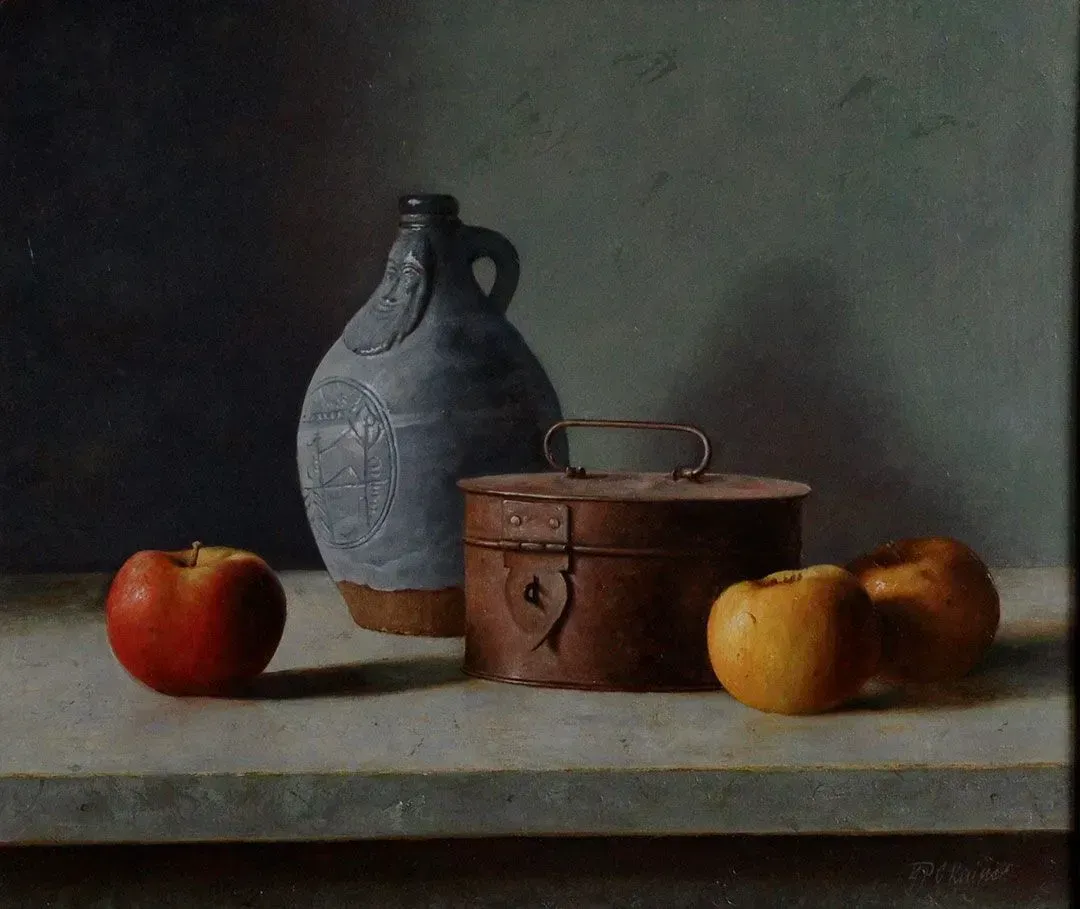 Berry Kuiper - Stilleven met blauwe baardman