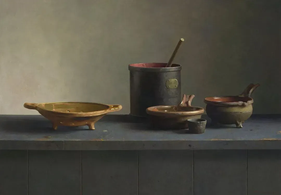 Helmantel Schilderij uit 2018 Archeologie uit Dordrecht I