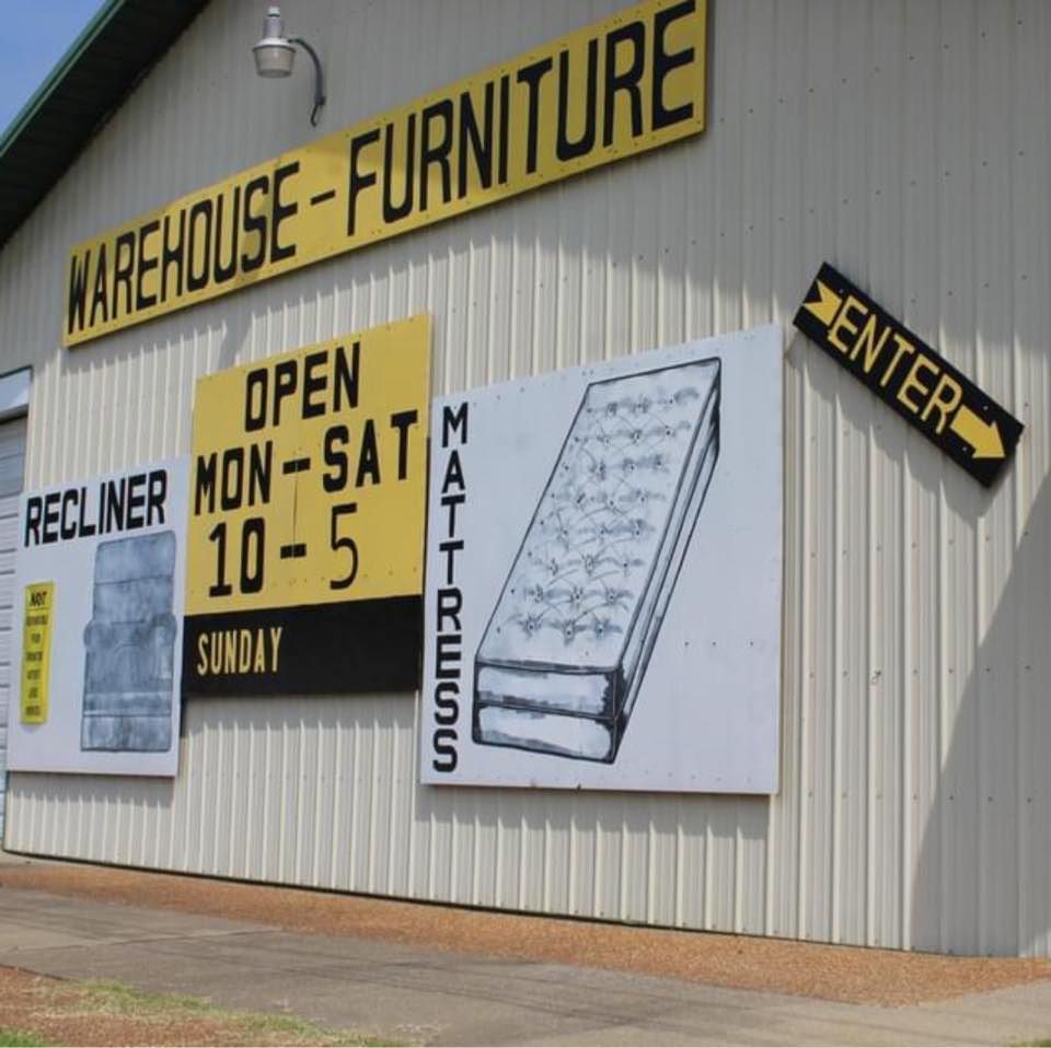 Warehouse furniture is open mon-sat and mattresses are available on sundays