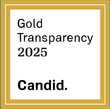 A logo for gold transparency 2025 by candid.