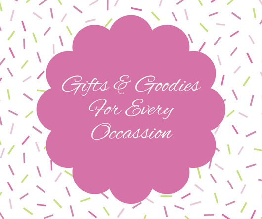 Pink scalloped shape with