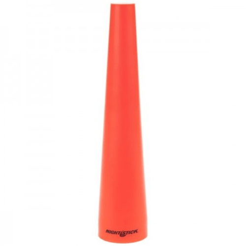 a red cone with the word protection on it