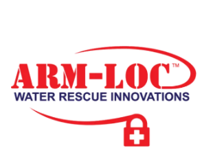 a logo for arm-loc water rescue innovations