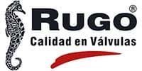 Un logotipo para una empresa llamada rugo con un caballito de mar.