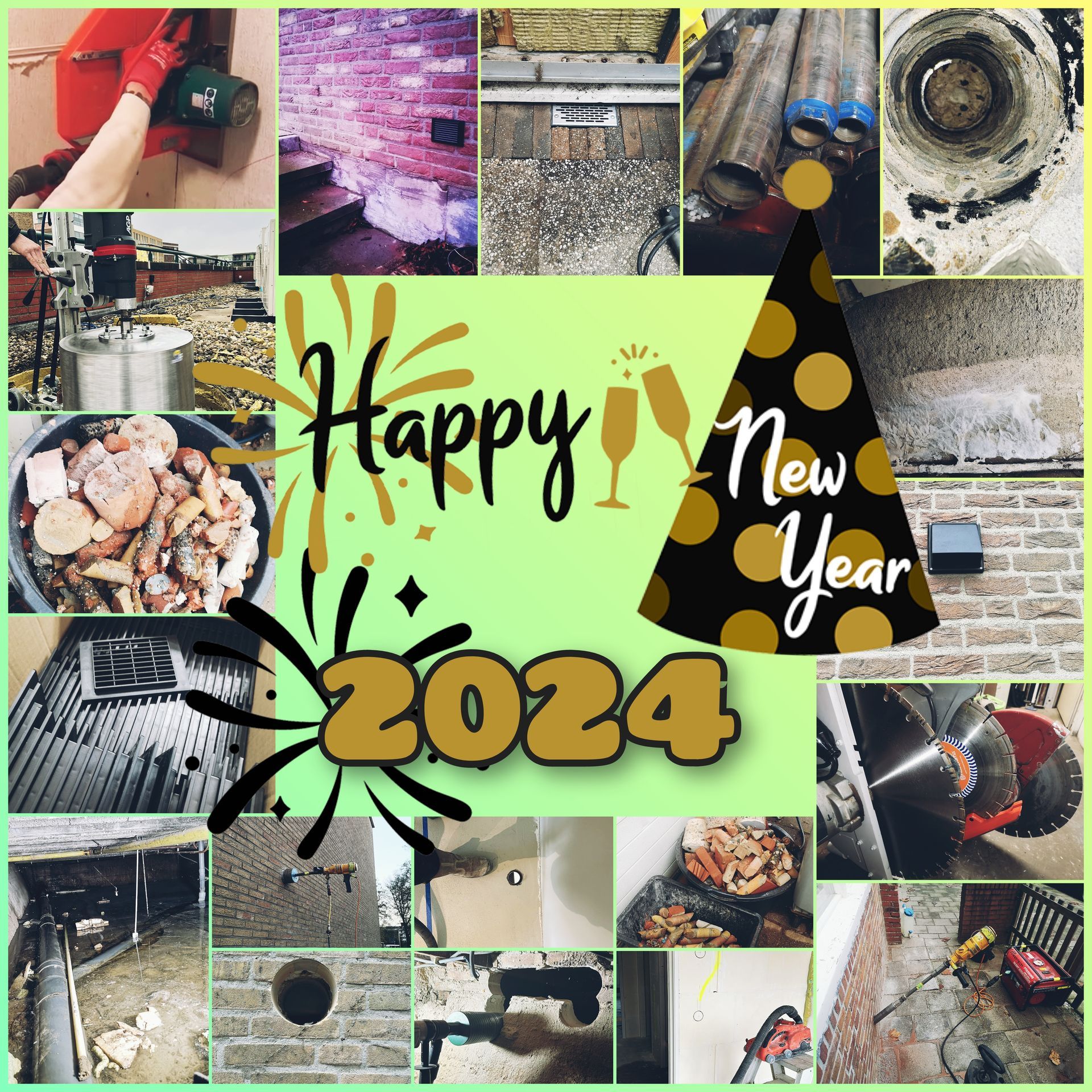 Boorbedrijf Drillpro Nederland wenst een gelukkig Nieuwjaar 2024 