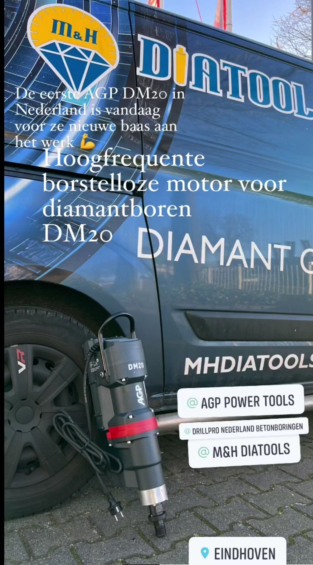 Agp dm20 diamantboormachine Nederland