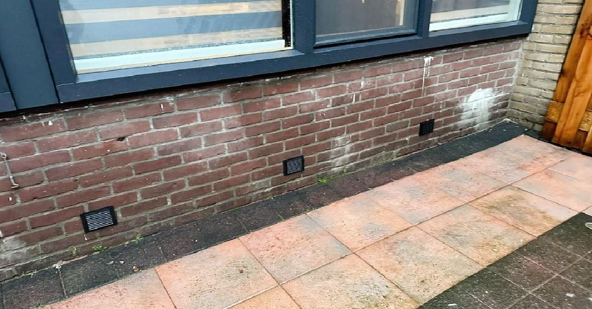 Kruipruimte ventilatie geplaatst