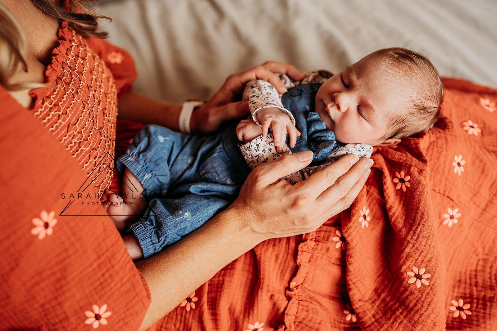 cochrane newborn photo session at home
