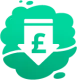 A green icon with a pound sign and an arrow pointing down.