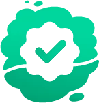 A green icon with a check mark inside of it.