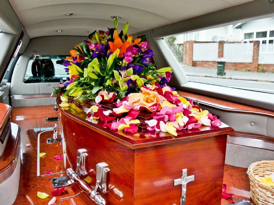 cofano in carro funebre